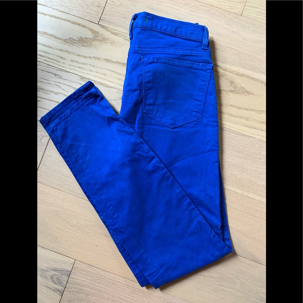 J Brand electric blue skinny jean